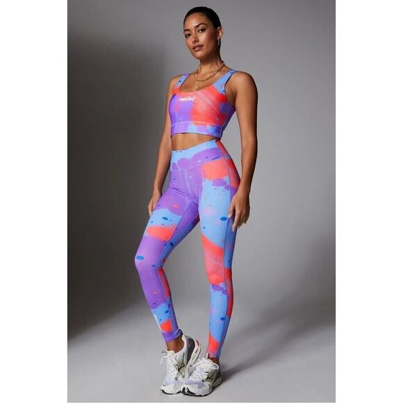 Fabletics Pants - Fabletics X Women's Purple/Blue/Orange Size M
